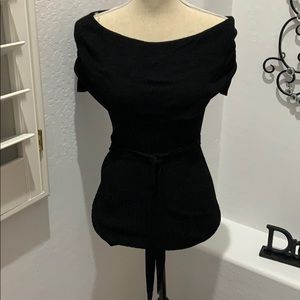 Black off the Shoulder Shirt